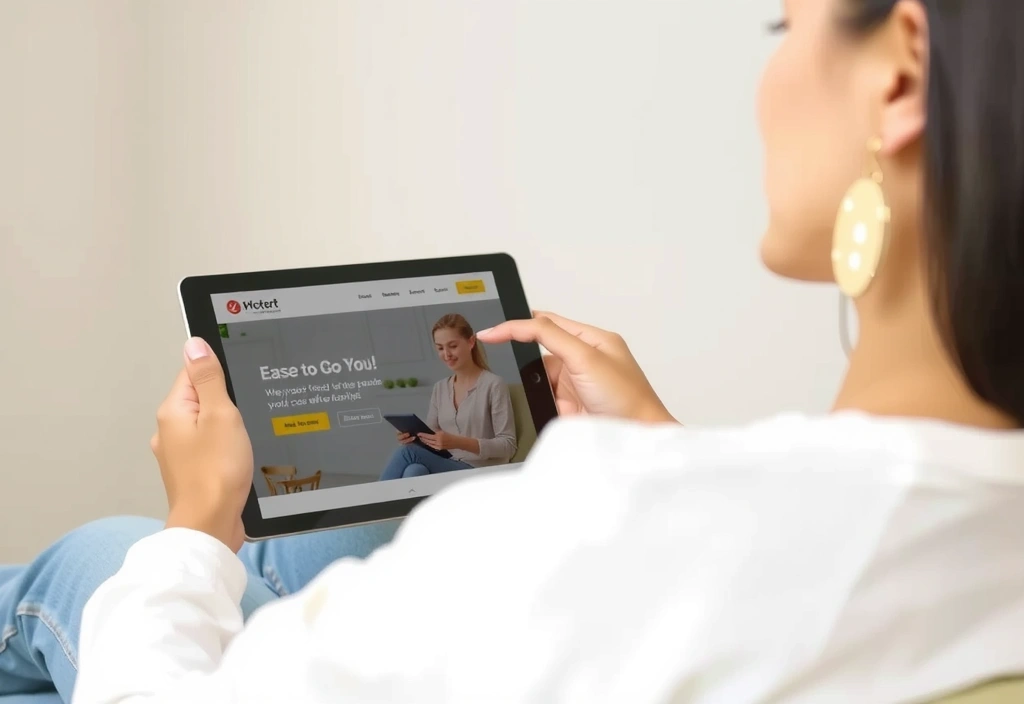 Person browsing online with a smooth user experience