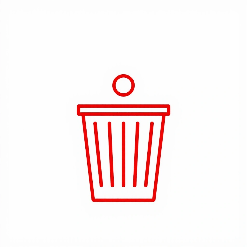 A trash can icon, symbolizing the right to delete data.